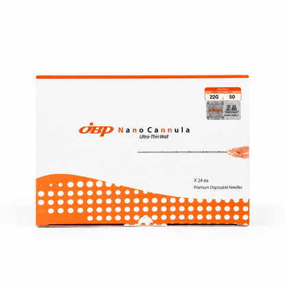 JBP Nano Cannula 22G × 50 mm, Packung Vorderseite