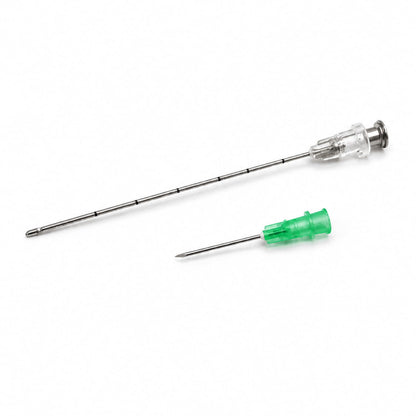 JBP Nano Cannula 22G × 50 mm, stumpfe Mikrokanüle mit Vorstechkanüle