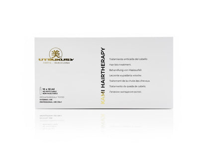 Utsukusy KAMI Kopfhaut-Pflegeserum, Packung mit 10 Ampullen, Produktansicht