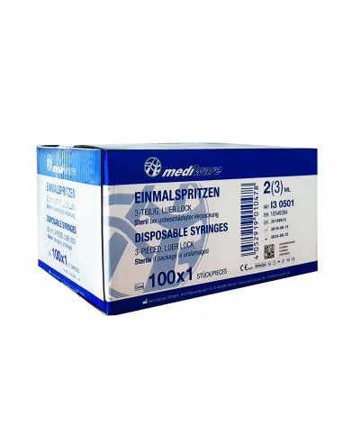 Mediware Einmalspritzen 2/3 ml