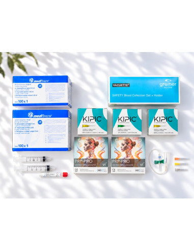 PRP Professional Set s epruvetama Vi PRP-PRO, štrcaljkama, iglama i setovima za vađenje krvi
